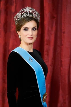 Queen Letizia of Spain attended a Gala dinner at the Royal Palace on February 22, 2017 in Madrid, Spain Queen Letizia of Spain attended a Gala dinner at the Royal Palace on February 22, 2017 in Madrid, Spain