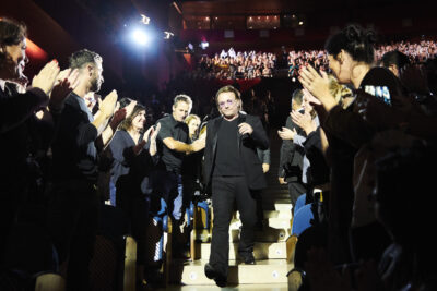Bono from U2 attends Donostia Award to Penelope Cruz during 67th San Sebastian Film Festival at Kursaal Palace on September 27, 2019 in San Sebastian, Spain Bono from U2 attends Donostia Award to Penelope Cruz during 67th San Sebastian Film Festival at Kursaal Palace on September 27, 2019 in San Sebastian, Spain