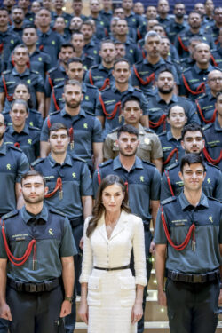 Queen Letizia of Spain visits the Guardia Civil oficials academy on the 21th of May of 2026 in Aranjuez, Spain Queen Letizia of Spain visits the Guardia Civil oficials academy on the 21th of May of 2026 in Aranjuez, Spain