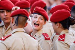 Princess Leonor attends the traditional floral offering to the Virgin of El Pilar during her military training at the general academy on 6/10/23 in ZARAGOZA, Spain Princess Leonor attends the traditional floral offering to the Virgin of El Pilar during her military training at the general academy on 6/10/23 in ZARAGOZA, Spain